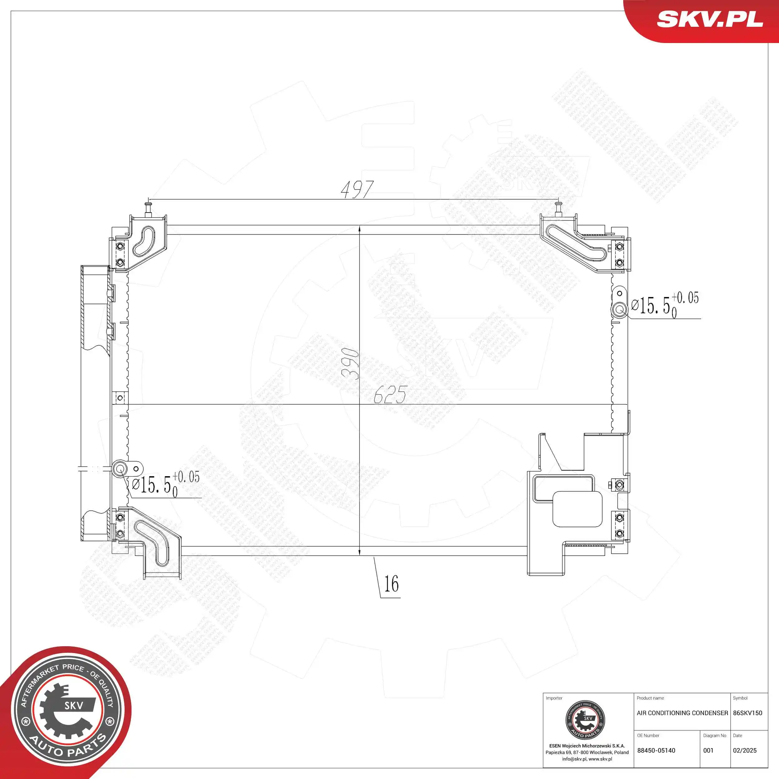 Condenser, air conditioning